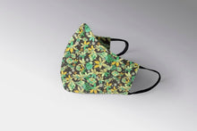Cargar imagen en el visor de la galería, Mascarilla Higiénica Pato - Flores y hojas - Infantil