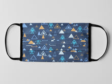 Cargar imagen en el visor de la galería, Mascarilla Higiénica Robot fondo oscuro - Infantil