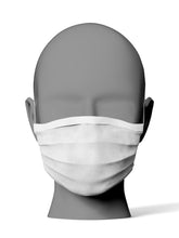 Cargar imagen en el visor de la galería, Mascarilla Higiénica Blanca Lisa