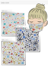 Cargar imagen en el visor de la galería, Mascarillas Higiénicas estrella varios colores
