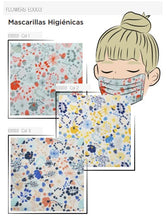 Cargar imagen en el visor de la galería, Mascarillas Higiénicas Flores Varios Colores
