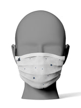 Cargar imagen en el visor de la galería, mascarilla higienica quirurgica de telaMariposas y Estrellas
